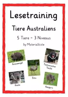 Vorschau - Unterrichtsreihen - Lesetraining differenziert über 5 Tiere Australiens - Deckblatt