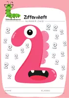 Vorschau - Arbeitsblätter - 02 Ziffernheft ZWEI 2️⃣ - Deckblatt