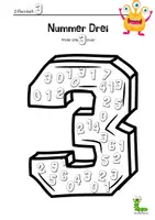 Vorschau - Arbeitsblätter - 03 Ziffernheft DREI 3️⃣ - Seite 2