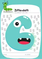 Vorschau - Arbeitsblätter - 06 Ziffernheft SECHS 6️⃣ - Deckblatt