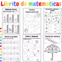 Vista previa - Hojas de trabajo - Librito de matemáticas - Portada