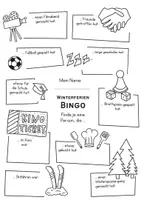 Vorschau - Arbeitsblätter - Winterferien-Bingo - Austausch nach den Ferien - Stundeneinstieg - Seite 3