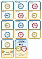 Vorschau - Stationenlernen - Lesespiel Uhr (viertel / dreiviertel Stunden) - 2 Varianten - Seite 3
