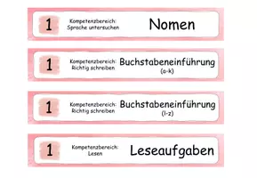 Vorschau - Mal- und Bastelvorlagen - Beschriftung Maxiboxen Ordnungssystem Deutsch und Sport - Seite 2