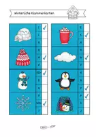 Vorschau - Aufgabenkarten - Winterliche Anlautklammerkarten (1. Klasse) - Seite 2