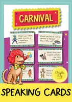 Vista previa - Tarjetas / Manipulativos - Carnival Speaking Cards; tarjetas de conversación (Inglés) - Portada