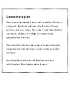 Vorschau - Präsentationen/Tafelbilder - Lesestrategien - Seite 1