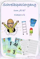 Vorschau - Arbeitsblätter - Schreibspaziergang zum Ei/ei in Druckschrift/Silbenschrift - Deckblatt