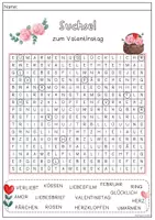 Vorschau - Arbeitsblätter - Valentinstag Suchsel und Arbeitsblätter zum ABC und den Wortarten - Seite 2