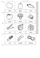 Vorschau - Arbeitsblätter - Englisch - vegetables (Gemüse) - Miniwörterbuch / picture dictionary (Leporello) - Seite 2