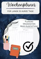 Vorschau - Anderer Materialtyp - Wochenplaner für lange & kurze Tage *** NEU *** - Deckblatt