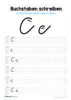 Vorschau - Arbeitsblätter - Buchstaben A-Z schreiben lernen (Schreibschrift) - Seite 3