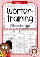 Vorschau - Arbeitsblätter - Wörtertraining - Silbenkönige - Deckblatt