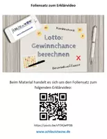 Vorschau - Präsentationen/Tafelbilder - Lotto - Gewinnwahrscheinlichkeit berechnen - Deckblatt