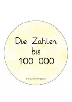 Vorschau - Stationenlernen - Legekreis Zahlen im ZR 100 000 - Deckblatt