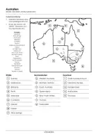 Vorschau - Arbeitsblätter - Australien Landkarte - Seite 1