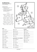 Vorschau - Arbeitsblätter - Großbritannien Landkarte - Seite 3