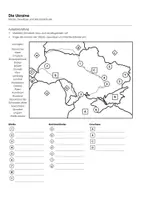 Vorschau - Arbeitsblätter - Ukraine Landkarte - Deckblatt