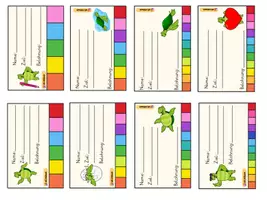 Vorschau - Fördermaterial/Inklusion - Verstärkersystem: Punch Cards/Lochkarten - Schildkröte - Seite 1