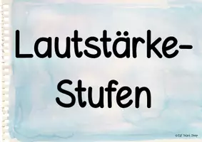 Vorschau - Poster - Lautstärkestufen-Bildkarten Classroom Management - Seite 1