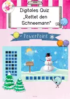 Vorschau - Interaktives Material - "Rettet den Schneemann" digitales PowerPoint-Spiel - Deckblatt