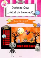 Vorschau - Spiele - "Haltet die Hexe auf" digitales PowerPoint Spiel - Deckblatt