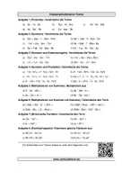 Vorschau - Arbeitsblätter - Klassenarbeitstrainer - Terme vereinfachen - Deckblatt