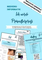 Vorschau - Arbeitsblätter - Ich werde Präsentierprofi - Text - Bilder - Foliendesign - Diagramme - Deckblatt