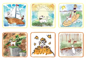 Vorschau - Spiele - Hund im Kindergarten: Die Jahreszeiten - das Spiel zum Ausdrucken - Seite 2
