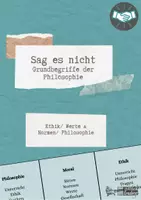 Vorschau - Arbeitsblätter - Sag es nicht - philosophische Grundbegriffe - Deckblatt