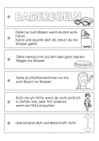 Vorschau - Arbeitsblätter - Materialpaket Baderegeln - Seite 2