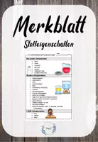 Vorschau - Merkblätter - Merkblatt: Stoffeigenschaften - Deckblatt
