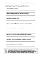 Vorschau - Arbeitsblätter - AB mit Fragen zum Thema "Nikolaus Kopernikus" + Lösungsblatt + Infografik - Deckblatt