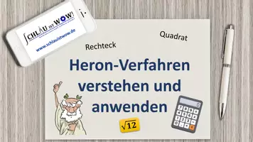 Vorschau - Präsentationen/Tafelbilder - Heronverfahren - Wurzeln berechnen - Seite 1