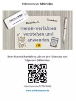 Vorschau - Präsentationen/Tafelbilder - Heronverfahren - Wurzeln berechnen - Deckblatt