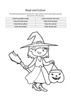 Vorschau - Arbeitsblätter - Read and Colour Halloween - Seite 3