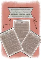 Vorschau - Poster - Azteken, Maya, Inka - Infoblätter für Plakate/Referate - Deckblatt