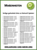 Vorschau - Interaktives Material - Maßeinheiten (kahoot!) - Deckblatt
