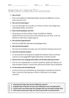 Vorschau - Arbeitsblätter - AB mit Fragen zum Thema "Pest" + Lösungsblatt + Mindmap + Infografik - Seite 3