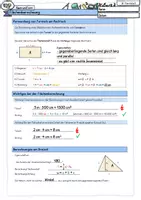 Vorschau - Merkblätter - Flächenberechnung doppelseitiges Merkblatt - Seite 1