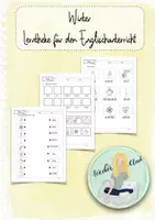 Vorschau - Arbeitsblätter - Winter - Lerntheke zum Üben des Wortschatzes Winter - Deckblatt