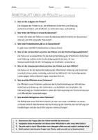 Vorschau - Arbeitsblätter - AB mit Fragen zum Thema "Polizei" + Lösungsblatt + Mindmap + Infografik - Seite 3