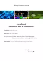 Vorschau - Stundenentwürfe - Schwefelsäure - wenn der Saure Regen fällt - Deckblatt