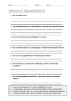 Vorschau - Arbeitsblätter - AB mit Fragen zum Thema "Pubertät" + Lösungsblatt + Mindmap + Infografik - Deckblatt