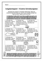 Vorschau - Anderer Materialtyp - Aufgabenteppich (Kreative Schreibaufgaben) - Seite 1