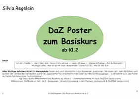 Vorschau - Poster - Willkommen! Poster zum DAZ-Basiskurs - Deckblatt