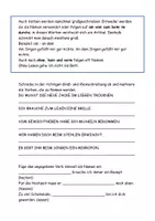 Vorschau - Arbeitsblätter - Großschreibung von Verben Aufgaben Lösung - Seite 1