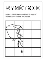 Aperçu - Feuilles d'exercices - Symétrie Animaux Géométriques +21 fiches d'activités - Page 3