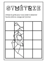 Aperçu - Feuilles d'exercices - Symétrie Animaux Géométriques +21 fiches d'activités - Page de couverture