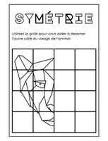 Aperçu - Feuilles d'exercices - Symétrie Animaux Géométriques +21 fiches d'activités - Page 2